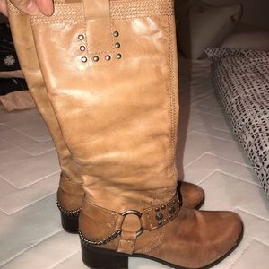 Tan, beautiful leather boots